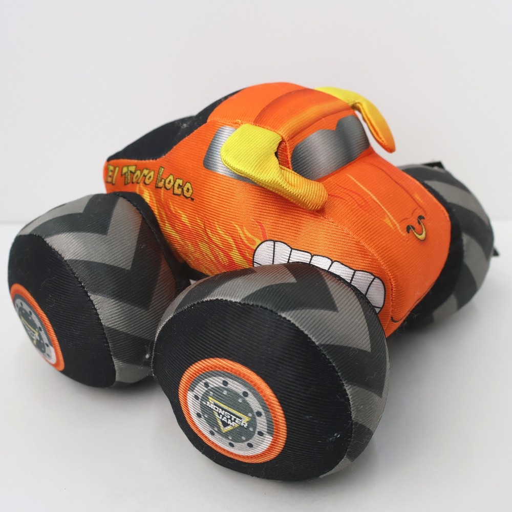 Monster Jam El Toro Loco Plush Truck Kids One Size Orange New Engine Sounds Toy